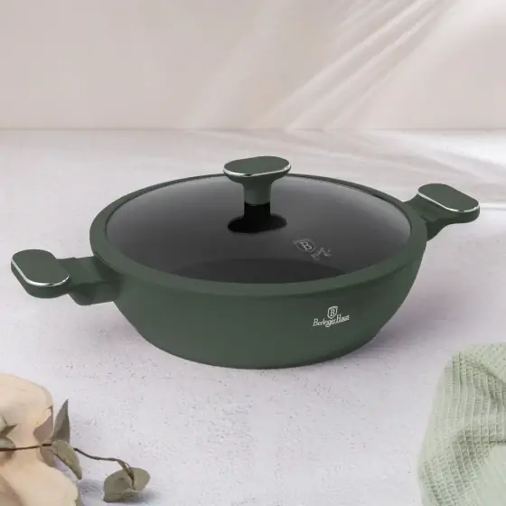 Cratiță joasă cu capac, 28 cm, colecția Matte Green - BH/8163 Vezi acum