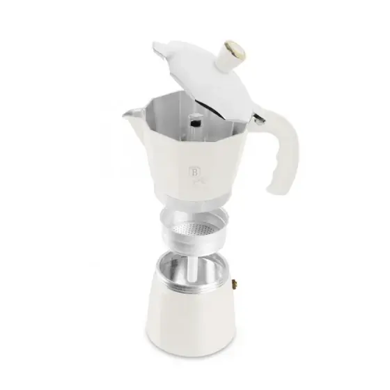 Cafetieră, 3 cești, crem mat - BH/8571 Popular