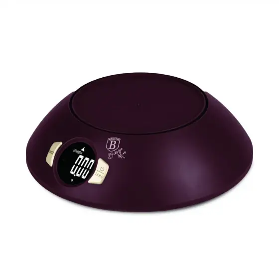 Comandă acum Cântar de bucătărie cu bol, bordeaux mat - BH/9615-PH