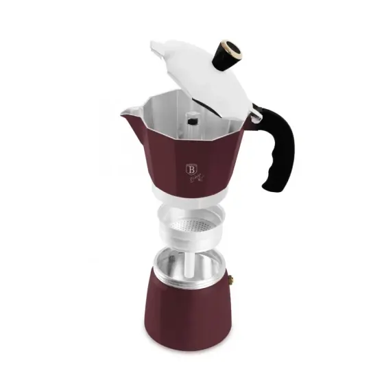 Preț promoțional Cafetieră, 3 cești, bordeaux mat - BH/8565