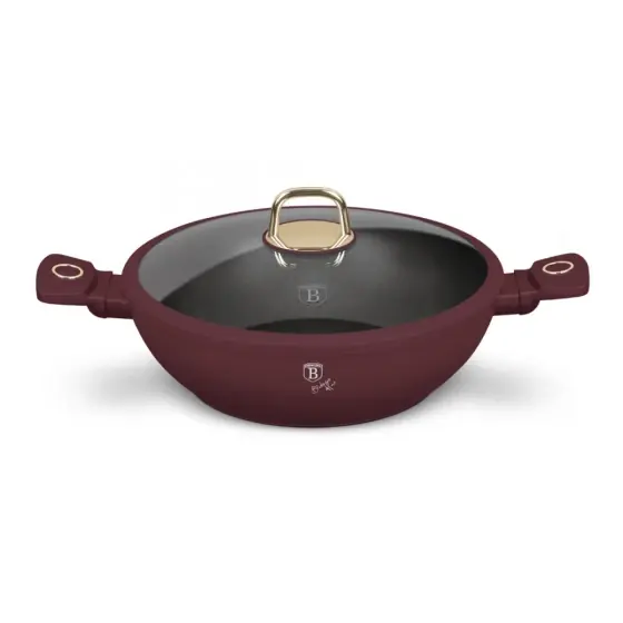 Wok cu capac, 30 cm, Colecția Leonardo - BH/8035 Popular