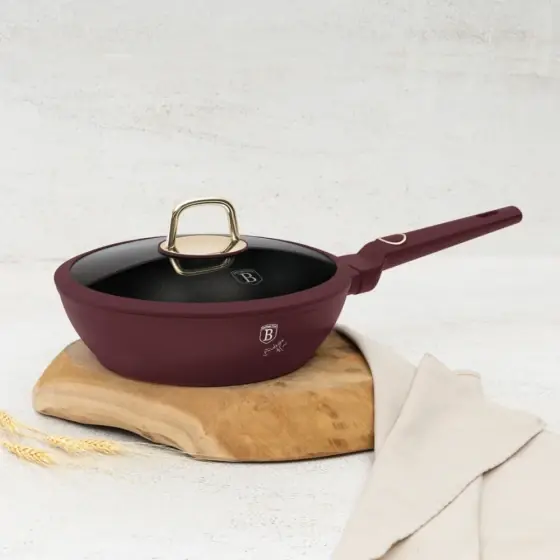Tigaie adâncă cu capac, 24 cm, Colecția Leonardo - BH/8032 Reducere extra