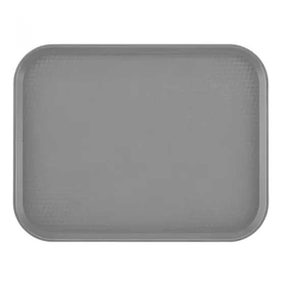 Tava pentru alimente tip fast-food din polipropilena, gri, 355x457 mm Plată sigură