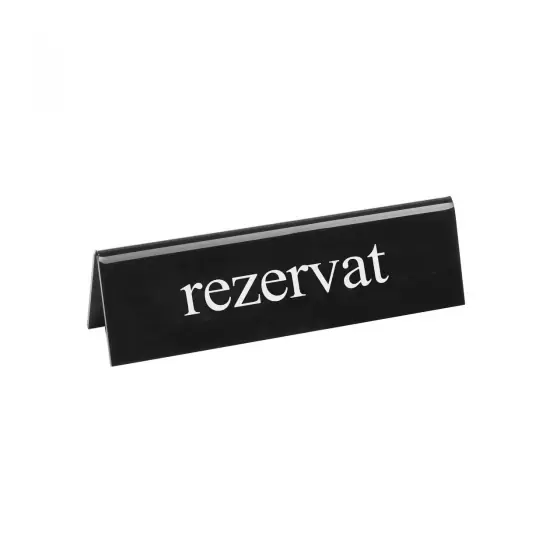 Retur ușor Semn pentru semnalizare masa "RESERVED" , Hendi, 130x35x(H)40 mm