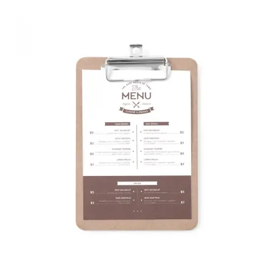 Clipboard pentru meniu 240x330 mm Hendi Ultima șansă