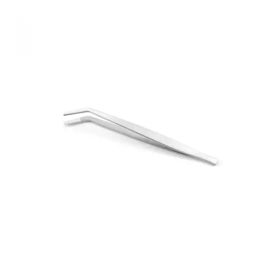Penseta cu varf curbat, (L)160 mm, inox, pentru decorare / peste / manevrare alimente fierbinti, Hendi Livrare rapidă