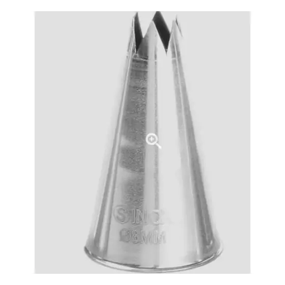 Varf decorare pentru cofetarie/patiserie, Hendi, forma stea, Inox, diametru 6 mm Preț promoțional