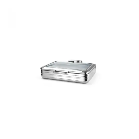Bestseller Chafing Dish cu capac de sticla Delux GN 1/1 , Fine Dine