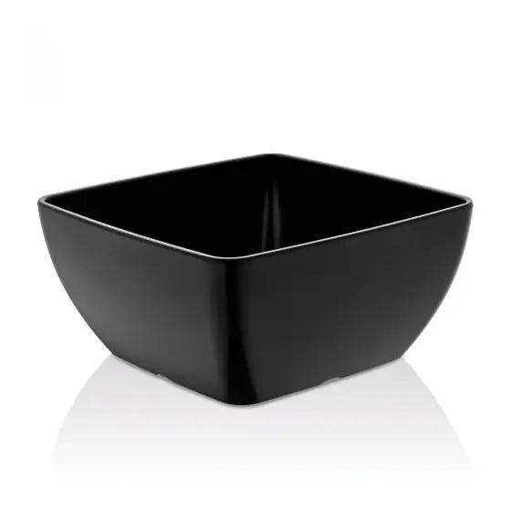 Bol pătrat din melamină, negru, 125x125x(h)65 mm Reducere specială