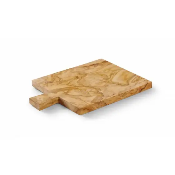 Plată sigură Platou de servire din lemn de maslin, HENDI, 340x230x(H)22mm
