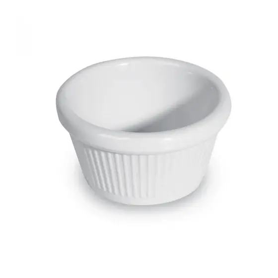 Vas Ramekin melamina 80 ml, Hendi, diam 8 cm, diam interior 7 cm, H=4 cm, interval min -20 gr. C, max 70 gr. C Plată securizată