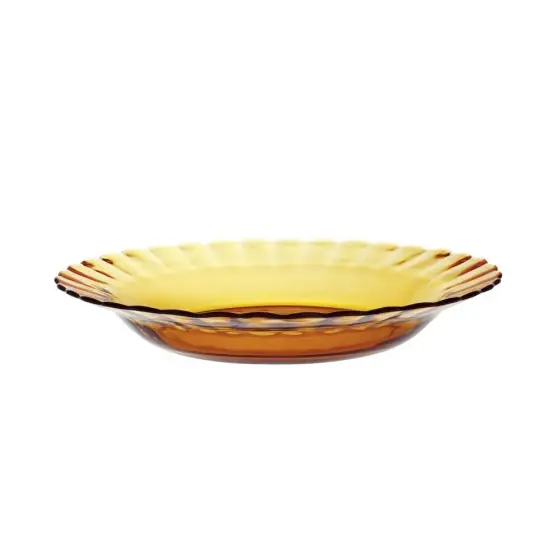 Ofertă exclusivă Farfurie adanca PICARDIE AMBER, din sticla, Duralex, set 1 buc. ø230x(H)35