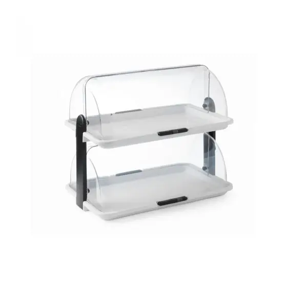 Display Hendi roll top 465x310x(H)410 mm, tava dubla, plastic SAN Lichidare de stoc