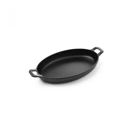 Bol servire in forma de mini-tigaie ovala cu manere, 15,5 cm x8 cm x(H)3,7 cm, melamina, Hendi Little Chef Calitate înaltă