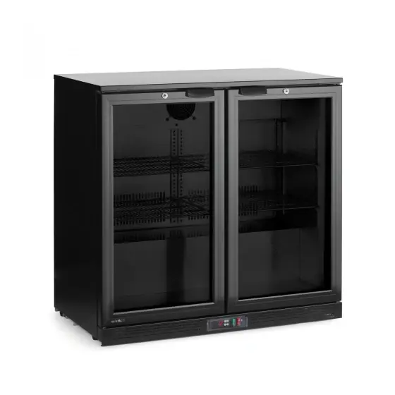 Preț redus Frigider cu usi duble pentru bar, Arktic, 180L, Negru, 220-240V/160W, 900x530x(H)865mm