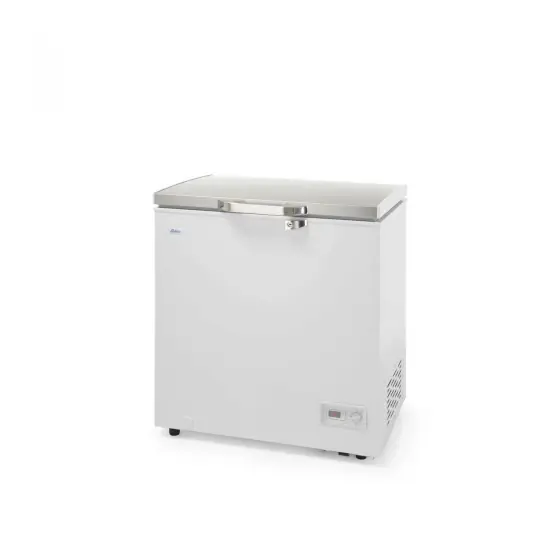 Lada frigorifica profesionala 140 L, interval racire -26 / -18 C, ARKTIC by Hendi, 70 W, corp aluminiu cu izolatie spuma de 70 mm, clasa energetica F, 754x608x845 mm, Clasa energetica F Retur ușor