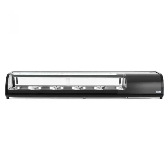 Vitrina refrigerata pentru Sushi Arktic, 190w, capacitate 132L, 0°C-12°C, 1800x420x(H)265mm Expediere rapidă