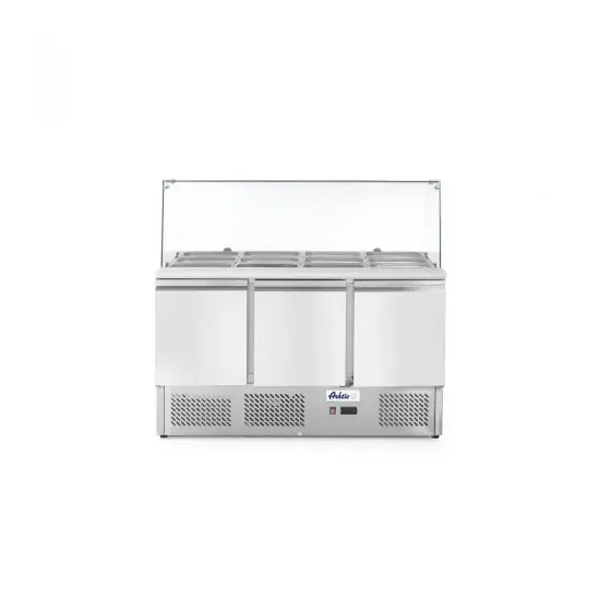 Cumpărături sigure Masa rece cu 3 usi profesionala, inox, ARKTIC by Hendi interval temperatura -2/+8 gr C, 310 W 1365x700x(H)1300 mm