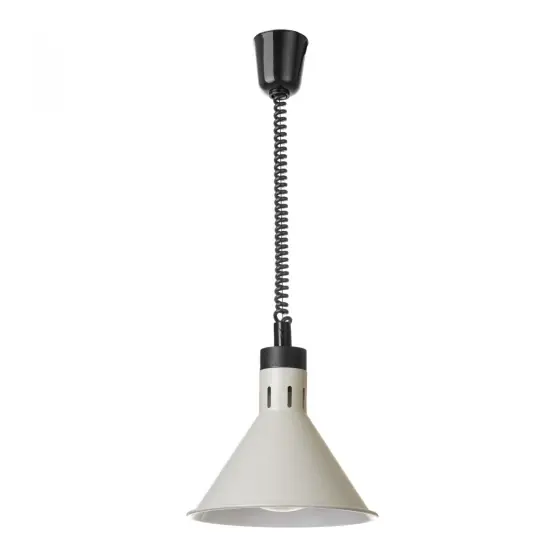 Lampa de caldura conica, HENDI, alba, diamaetru 275x(H)250mm, 230V/250W Cel mai bun preț