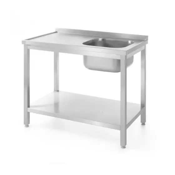 Ofertă limitată Masa de lucru cu spalator si cuva pe dreapta, 1000x600x(H)850 mm