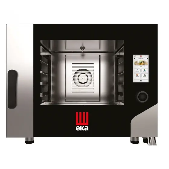 Ultima șansă Cuptor electric cu convectie cu abur Millennial Touch Screen Bake, tavi 4 600x400 Tecnoeka, 400V/7800W, 850x1035x(H)700mm