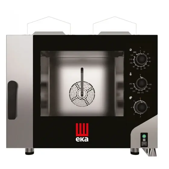 Premium Cuptor pe gaz cu abur cu convectie Millennial Smart Bakery, 4x 600x400mm Tecnoeka, 230V/300W, 9,3kW, 850x1041x(H)801mm