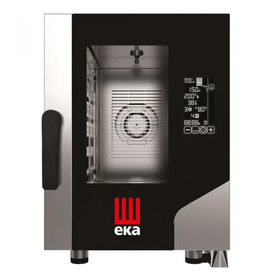 Cuptor cu aburi cu convectie Millennial Black Mask Gastro Compact 6x GN 2/3, electric, Tecnoeka, 400V/52000W, 500x750x(H)700mm Preț promoțional
