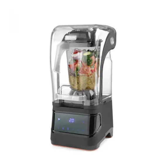Ofertă Blender profesional, capac protectie fonica, digital, cana policarbonat 2.5 lt, Hendi, viteza max 24800 rpm, 252x258x(H)547 mm