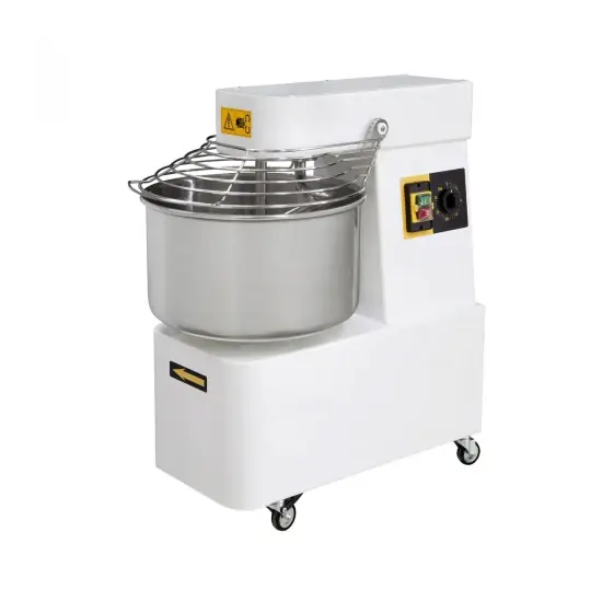 Malaxor profesional spirala 1 viteza echipat cu roti pivotante vas capac si spirala din inox 18/10 Hendi 48 litri 1500 W, capacitate maxima incarcare, 42 Kg, productivitate 128 Kg 480x805x(H)870 mm Chilipir