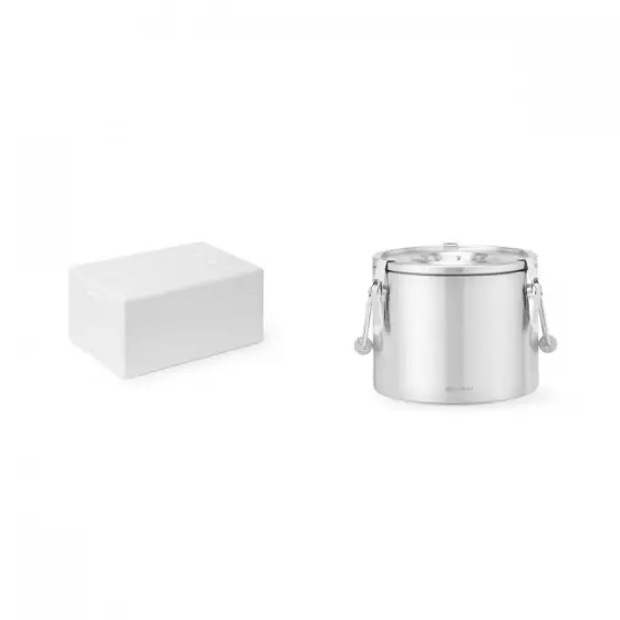 Pachet Cutie termoizolanta 32 lt, interior 500x300x(H)215 mm, exterior 580x380x(H)285 mm, HENDI Smart, spuma polipropilenica plus Termos profesional pentru mancare, 10 litri, HENDI Smart, Inox Ofertă limitată