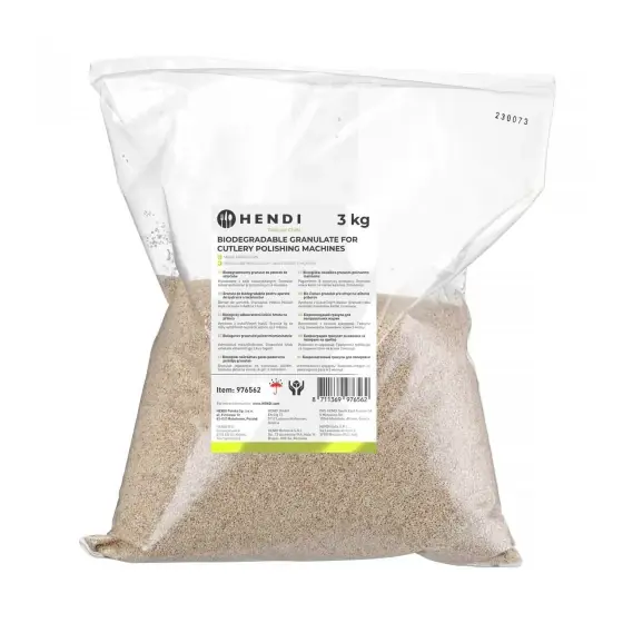Disponibil imediat Granule biodegradabile pentru lustruit tacamuri, HENDI, 3 kg