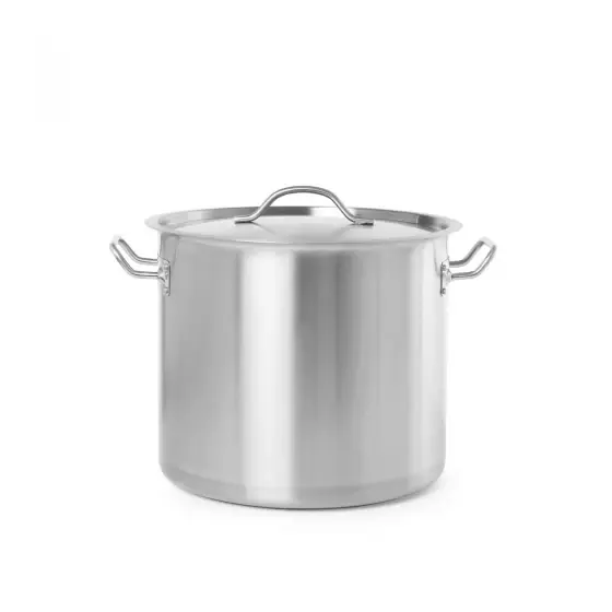Oala cu capac, 50 Lit, 40 cm diametru x 40 cm inaltime, inox, gama Hendi Budget Line, si pentru uz profesional Nu rata