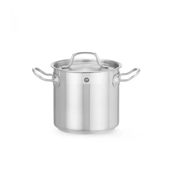 Oala inalta cu capac 95 Lit ,50 cm diametru x 50 cm inaltime, inox, gama Hendi Profi Line, potrivita si pentru uz profesional Disponibil imediat