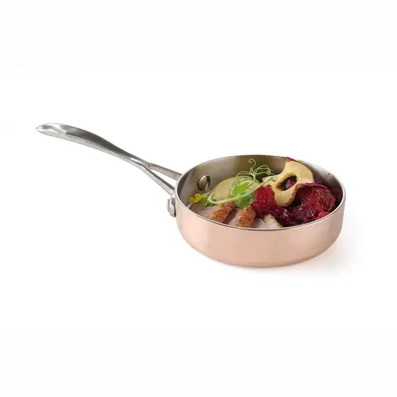 Super ofertă Mini tigaie pentru prajit Hendi, cupru/aluminiu/otel inoxidabil, 12 cm diametru x 3 cm inaltime