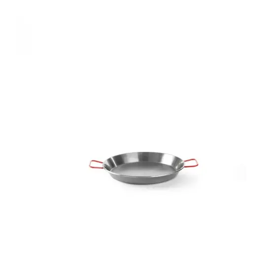 Tigaie Paella cu 2 manere ,60 cm diametru x 4 cm inaltime, din otel de inalta calitate, Hendi, pentru echipamente pe gaz Reduceri
