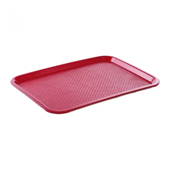 Ofertă exclusivă Tava servire fast food rosie din polipropilena Hendi 265x345 mm