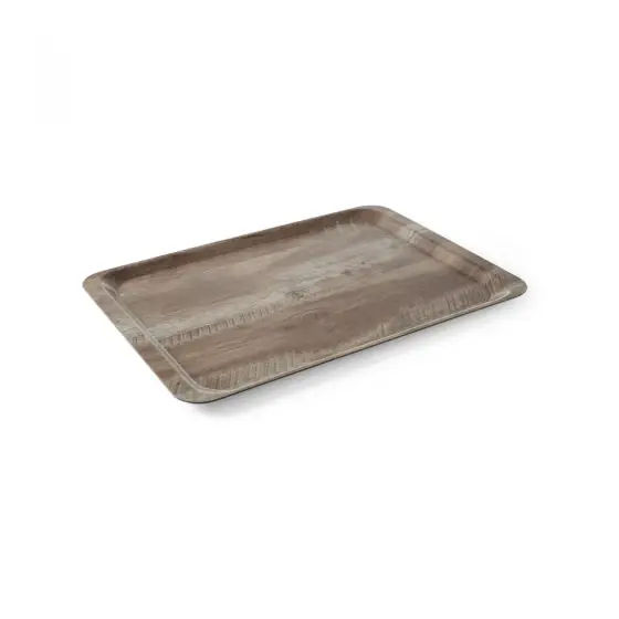 Discount Tava servire 24x35 cm, din melamina cu aspect de lemn stejar inchis, Hendi