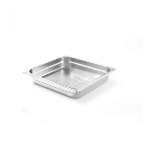 Cumpărături sigure Tava Hendi perforata Gastronorm GN 2/3 40 mm 3 lt - gama Profi Line, otel inoxidabil