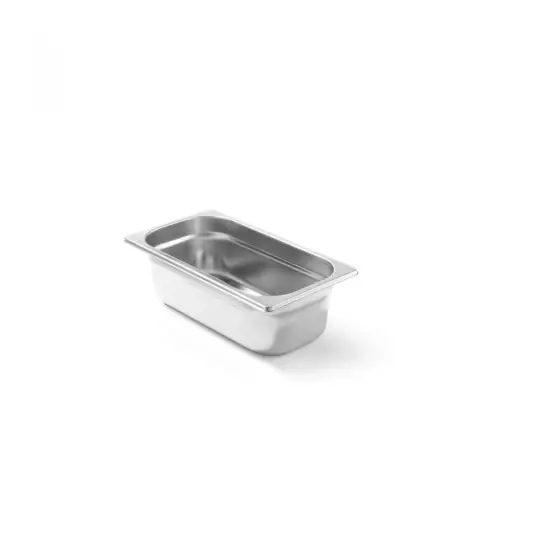 Plată securizată Tava Hendi Gastronorm GN 1/3 200 mm 6.8 lt - gama Profi Line, otel inoxidabil
