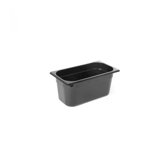 Tava Hendi Gastronorm GN 1/3 150 mm 5.7 lt - policarbonat negru Super ofertă