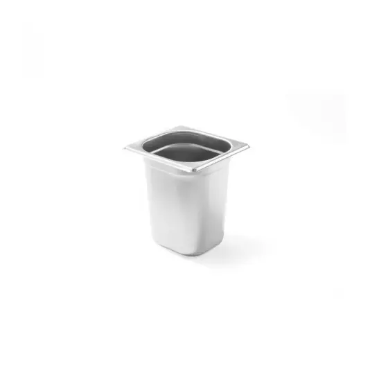 Tava Gastronorm GN1/6, 176x162x(H)100 mm 1.6 lt , inox, Hendi Budget Line Cel mai bun preț