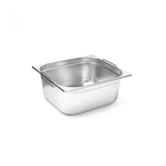 Reducere de preț Tava Gastronorm cu manere GN 2/3, adancime 200 mm , inox, 17 lt, Hendi Profi Line