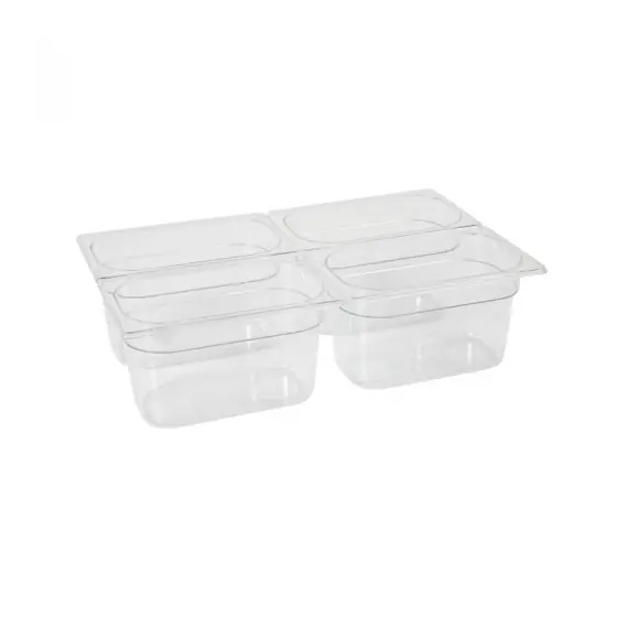 Tava Hendi Gastronorm GN 1/9 100 mm 1 litru - policarbonat transparent Nu rata