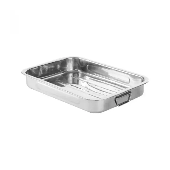 Tava cuptor din inox, Hendi, 38,5x27,5x6 cm, inox calitate superioara Nu rata