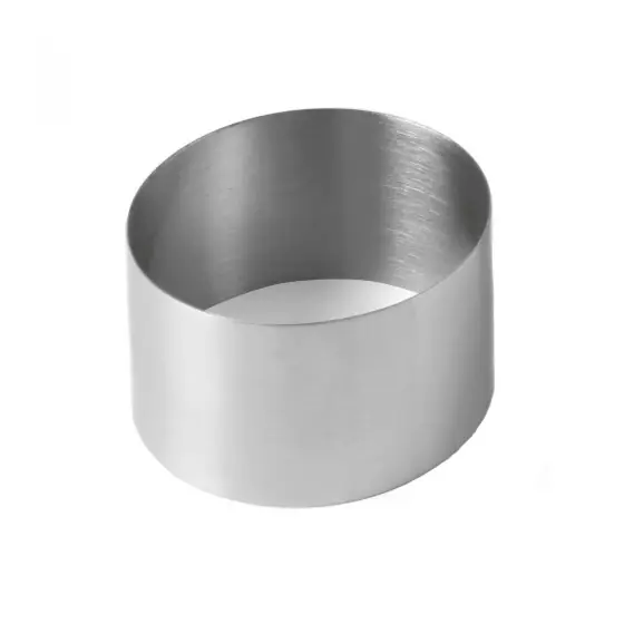 Inel decorare pentru patiserie si plating, 70x45 mm, inox, Hendi Doar azi