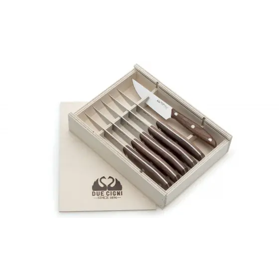Promoție Set 6 Cutite Friptura Steak America Due Cigni