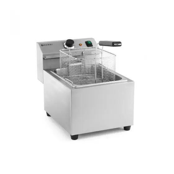 Friteuza electrica profesionala, Hendi Mastercook 8 lt, 3500W, temperatura reglabila pana la 195 gr C, termostat, 305x460x(h)350 mm Reducere de preț