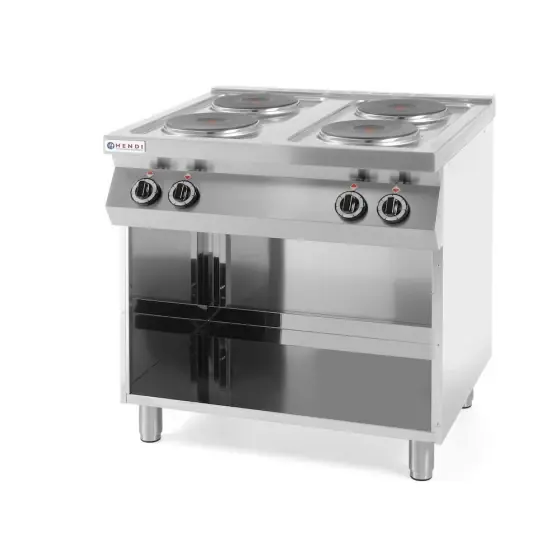Comandă acum Aragaz electric Kitchen Line stand deschis,Hendi, cu 4 ochiuri, dimensiuni: 800x700x(H)900 mm