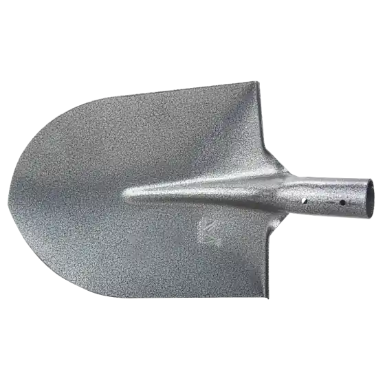 Lopata rotunda gri carbon, fara coada, Evotools, 300 x 240 mm Preț redus