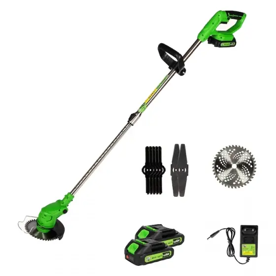 Trimmer electric, Micul Fermier, 20 V, 2 acumulatori 1.5 Ah, Verde Bestseller